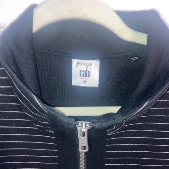 Cabi Stripped Black & White Jacket - Picture 5 of 14